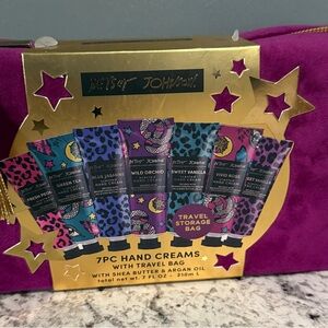Betsey Johnson Hand Cream Set with Purple Travel Bag